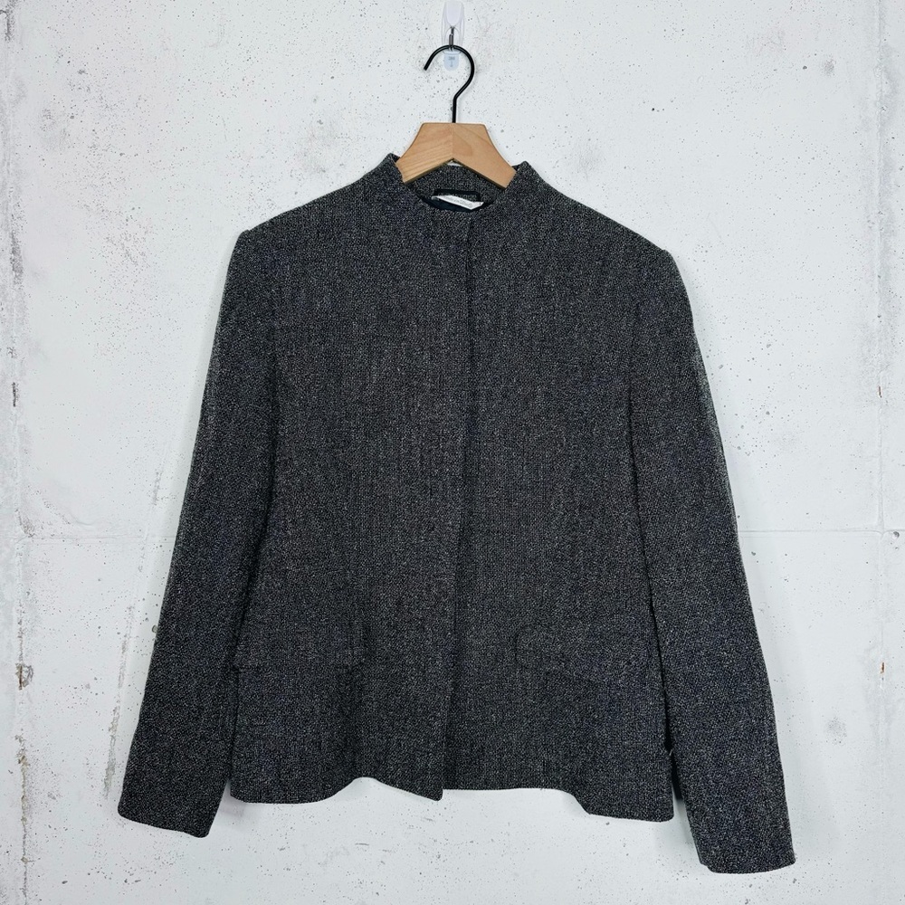 Max Mara Textured Boucle Knit Blazer Jacket Size 10